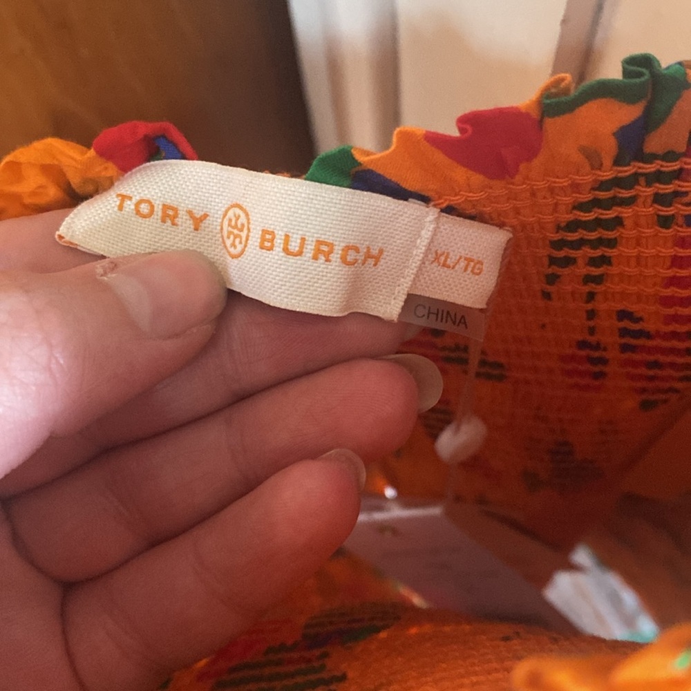 Tory Burch Smocked Tube Top - Picture 3 of 4